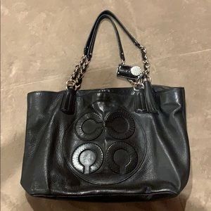 Vintage Coach leather tote
